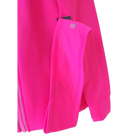 NWT Ideology Girl's Full Zip Jacket  With Matching Headband Molten Pink Small - Picture 4 of 10